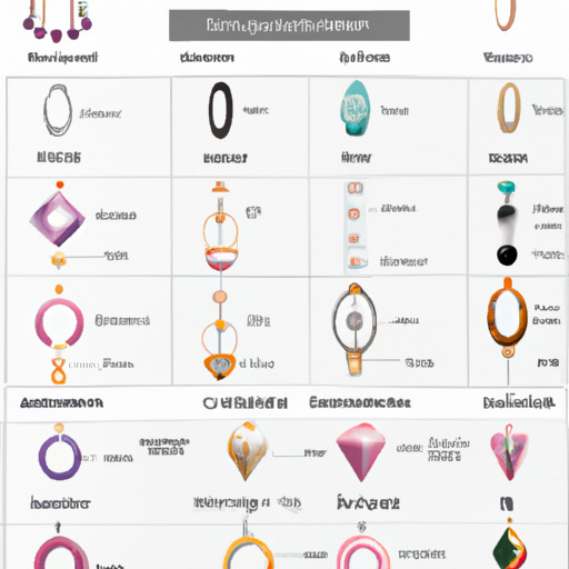 תרשים המציג סוגים שונים של תכשיטים ומשמעויותיהם הסמליות