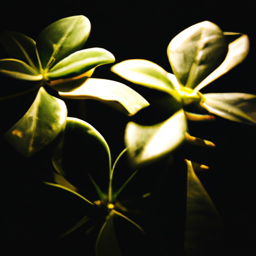 תמונה המתארת שני צמחים זהים שגדלו תחת עוצמות אור שונות כדי להראות את ההשפעה.