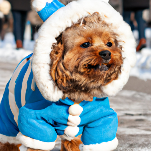 כלב לבוש באחת מתלבושות החורף המומלצות המובילות שלנו